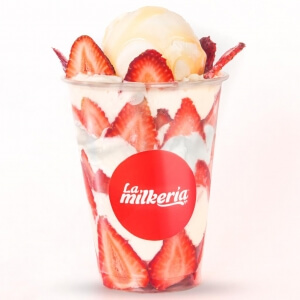 Fresas con crema & helado _1